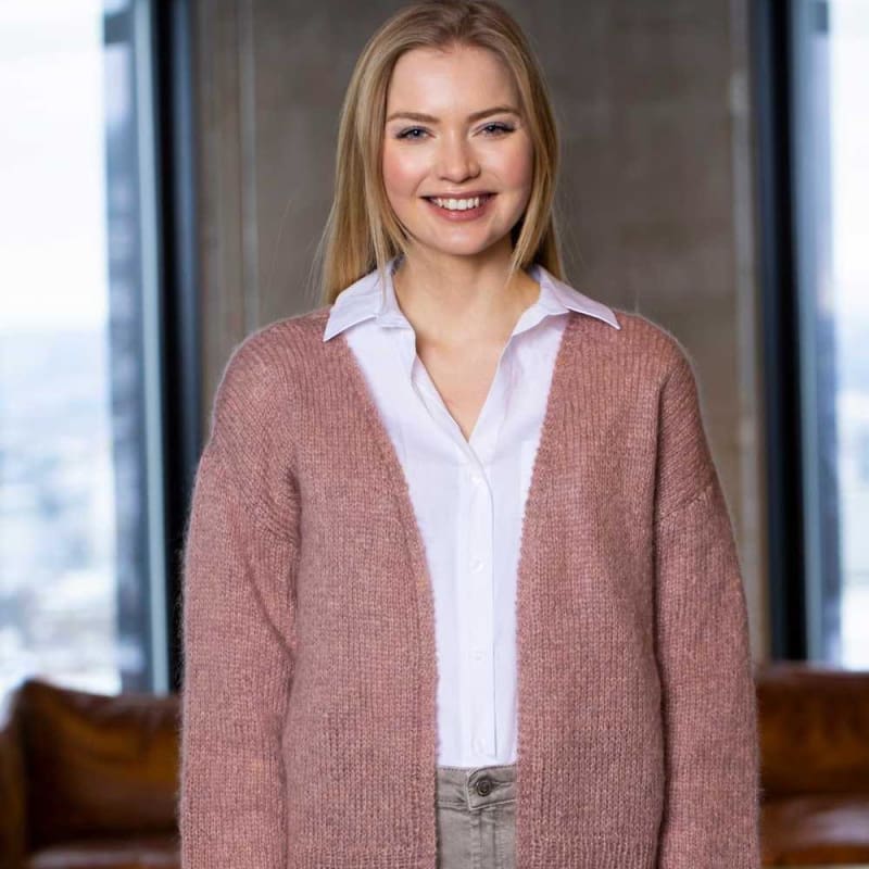 Strikk The Look: Dugg-jakke rose