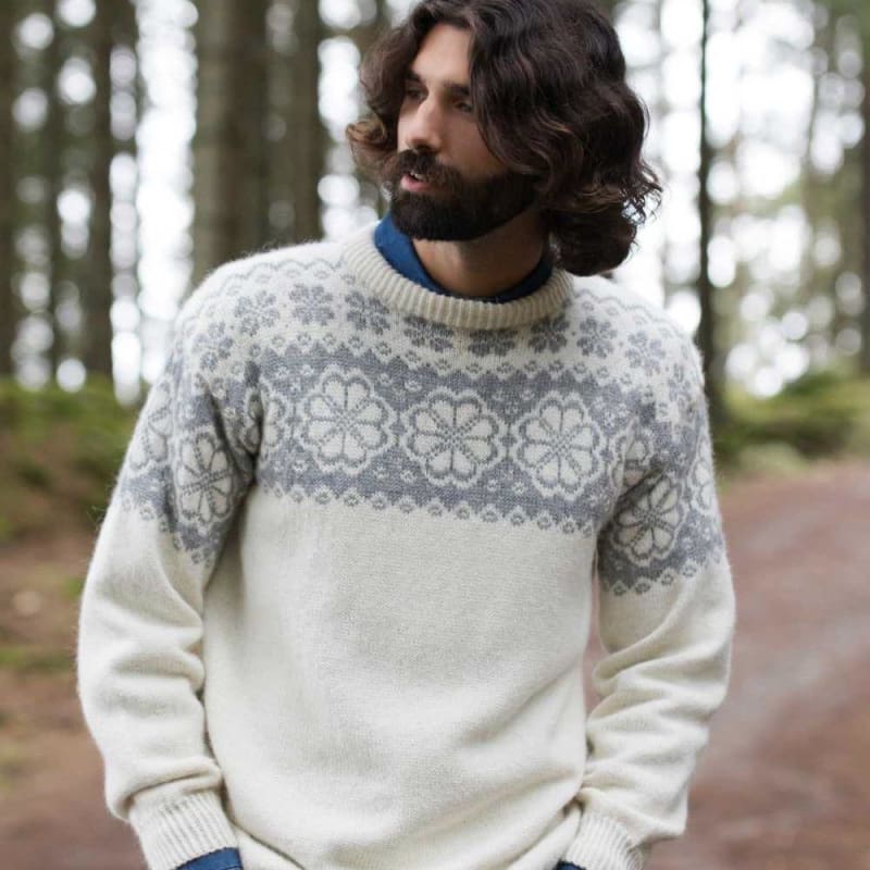 Strikk The Look: Q-Symre-genser herre natur