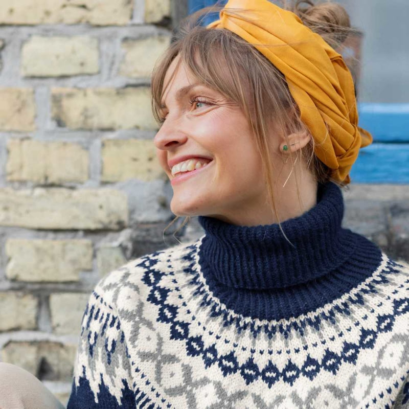 Strikk The Look: Rallar-genser marine pure merino