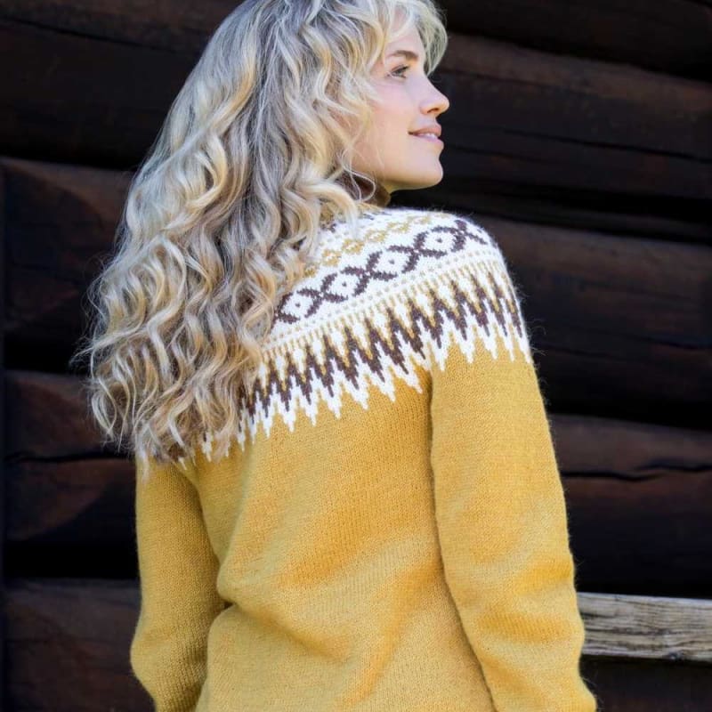 Strikk The Look: Raller-jakke maisgul