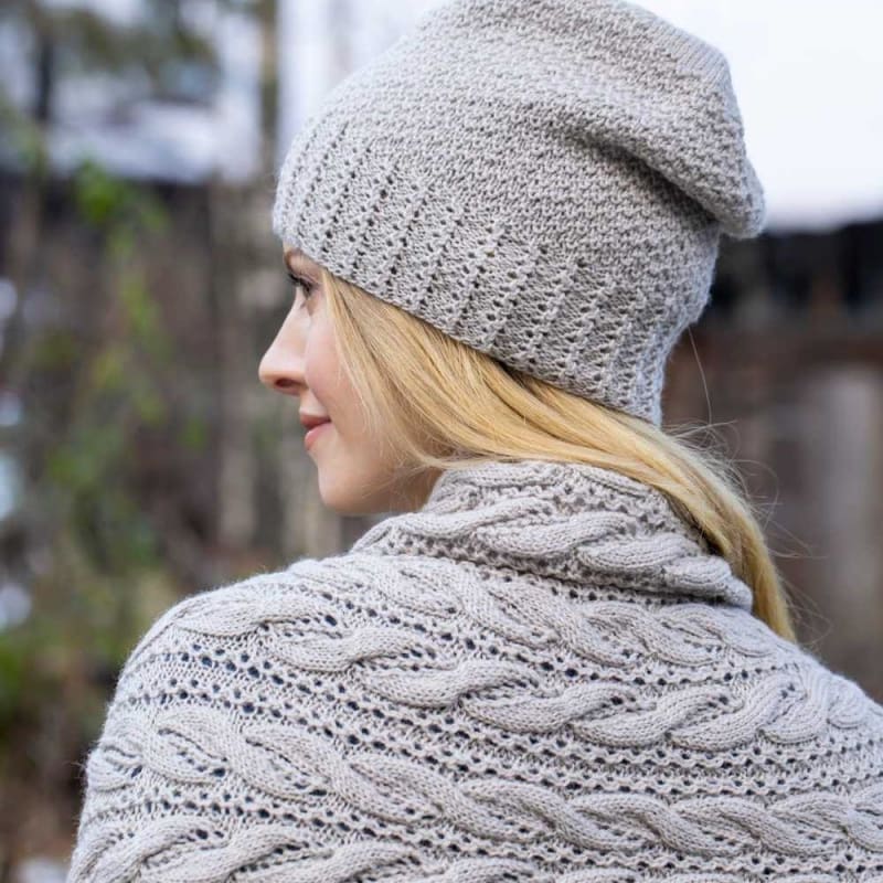 Strikk The Look: Rilja lue og skjerf grå