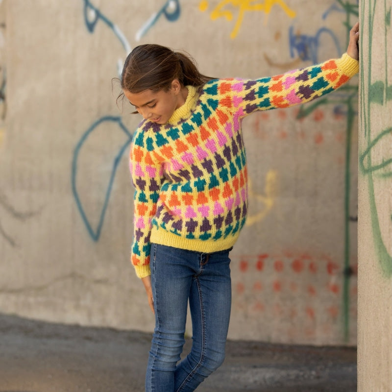 Strikk The Look: River-genser barn