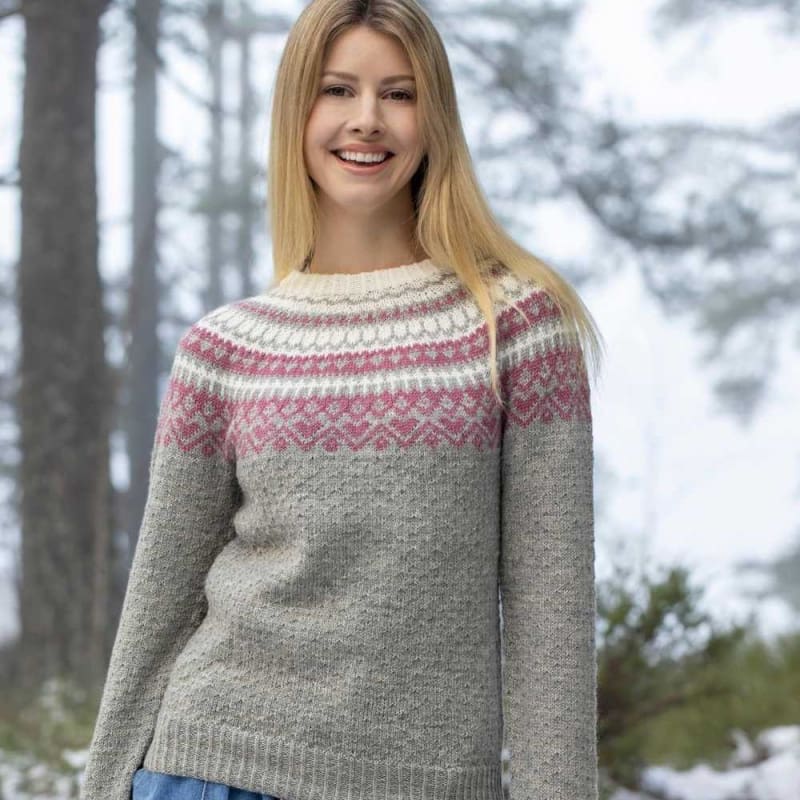 Strikk The Look: Ronje-genser grå
