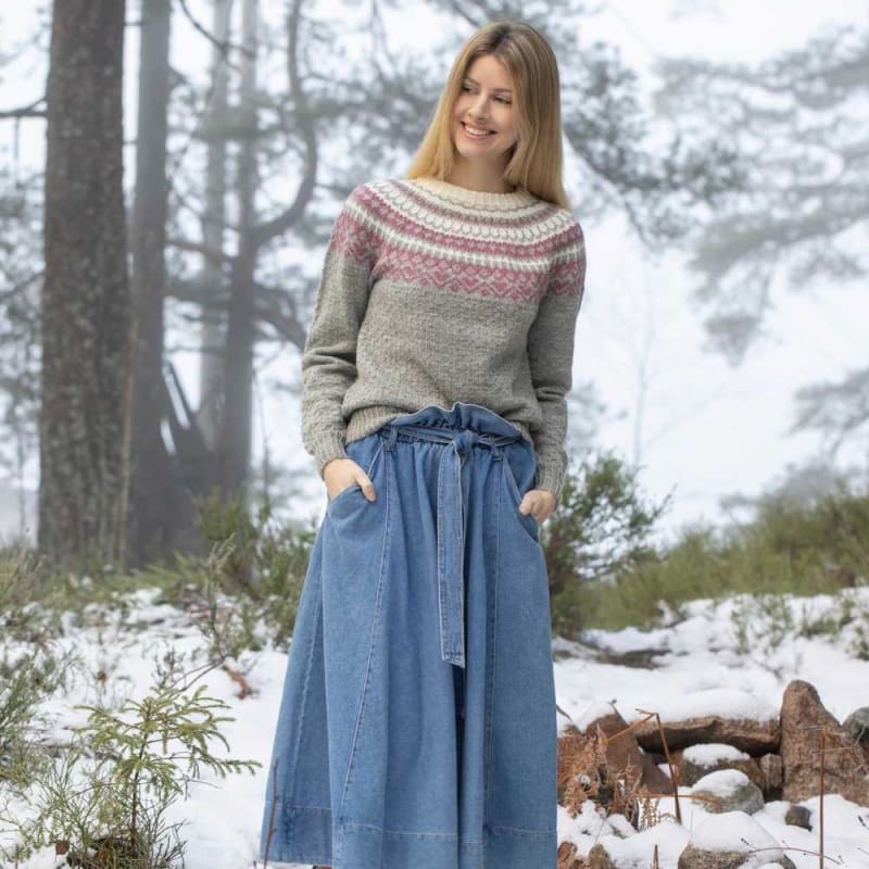 Strikk The Look: Ronje-genser grå