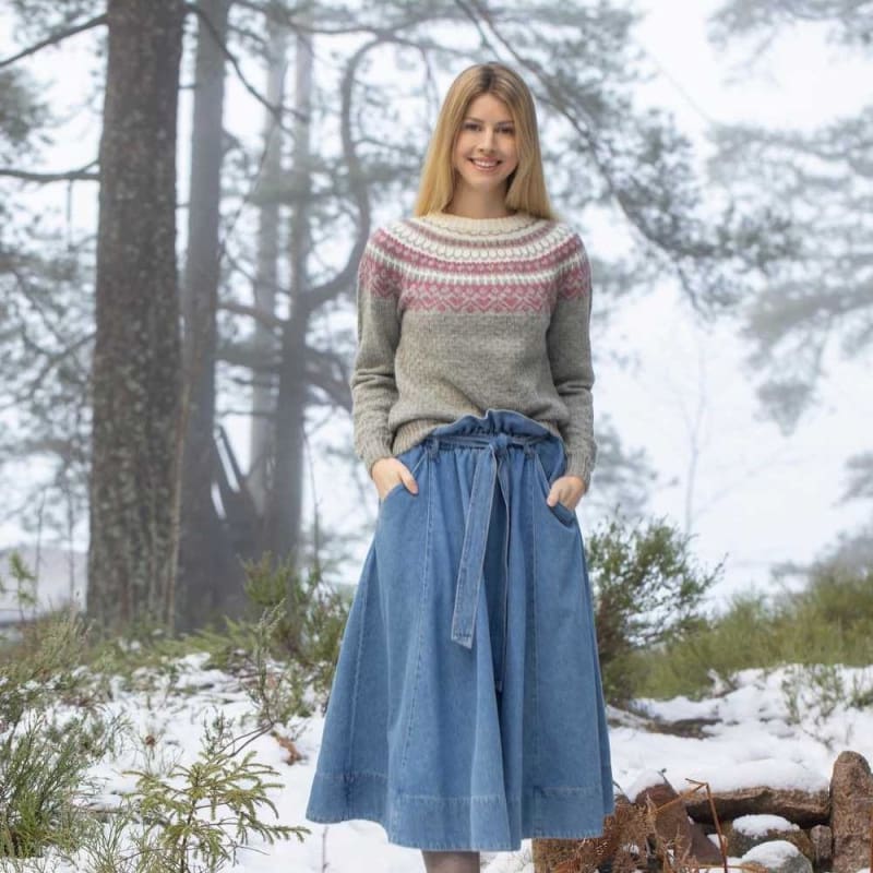 Strikk The Look: Ronje-genser grå