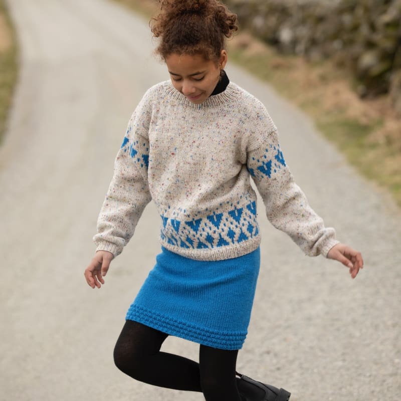 Strikk The Look:  Safran-genser barn