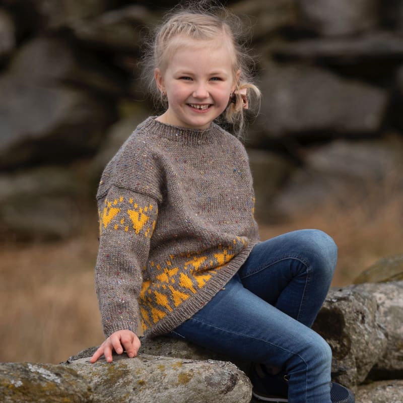 Strikk the Look:  Safran-genser barn