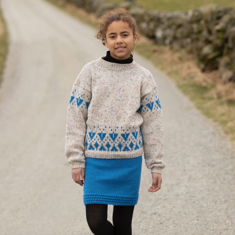 Strikk The Look:  Safran-genser barn