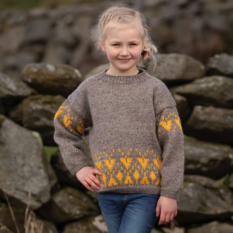 Strikk the Look:  Safran-genser barn