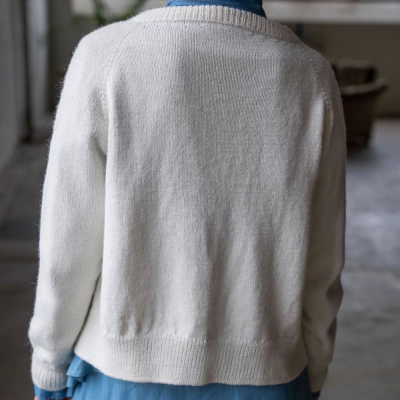 Strikk The Look: Salome-cardigan hvit