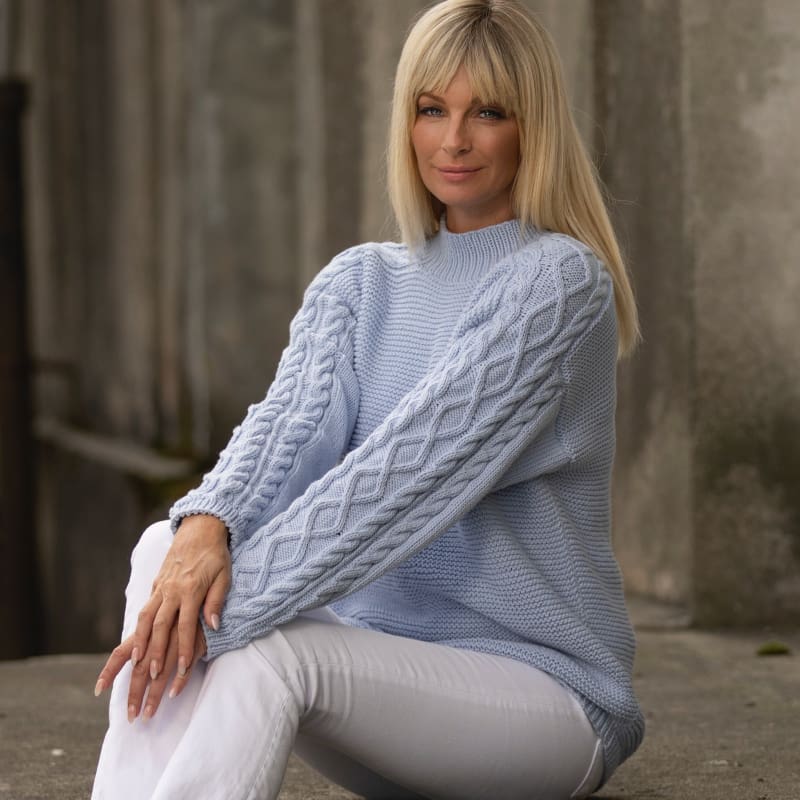 Strikk The Look: Salt-genser lys blå