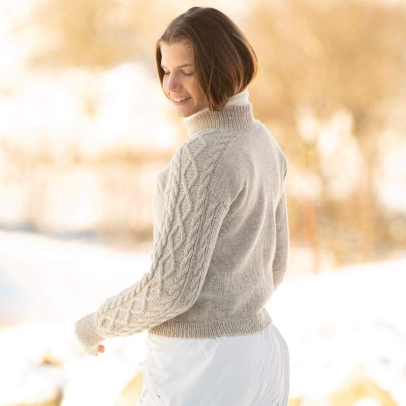 Strikk The Look: Salt-genser perlegrå