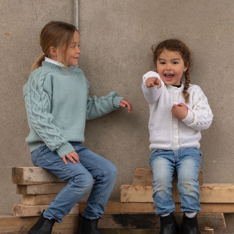 Strikk the Look: Salt-jakke barn