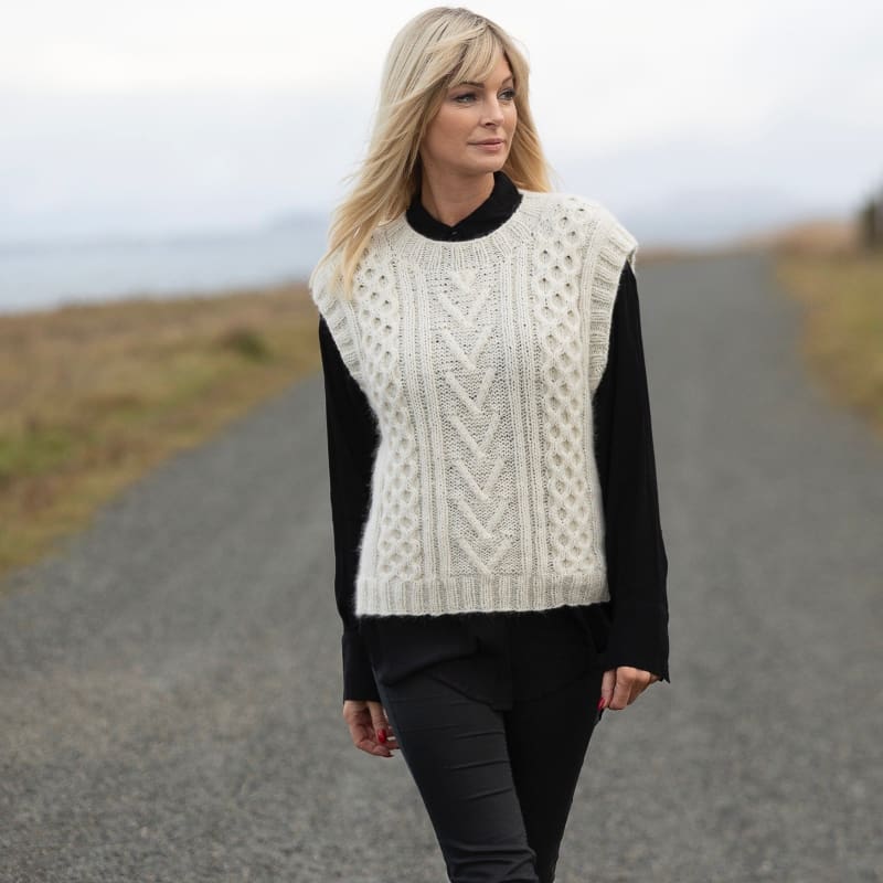 Strikk The Look: Sammen-vest natur