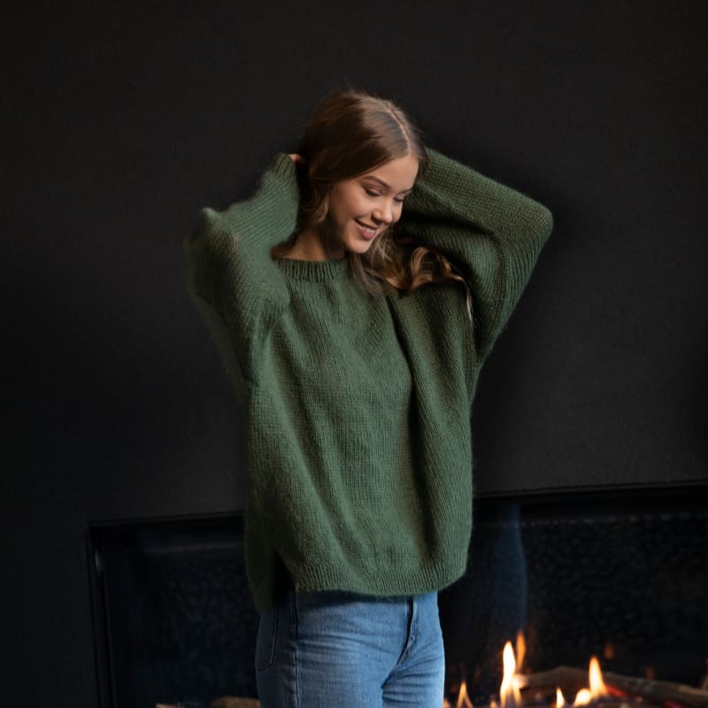 Strikk The Look: Selda-genser grønn