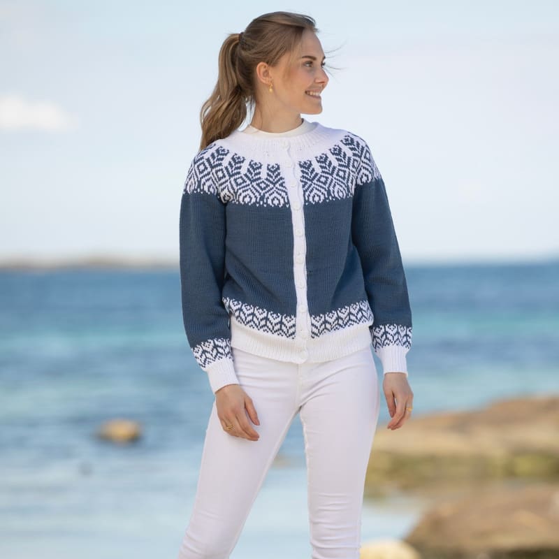 Strikk The Look: Serina-jakke blå