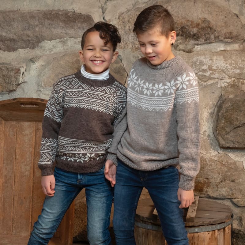 Strikk The Look: Setesdal-genser brun