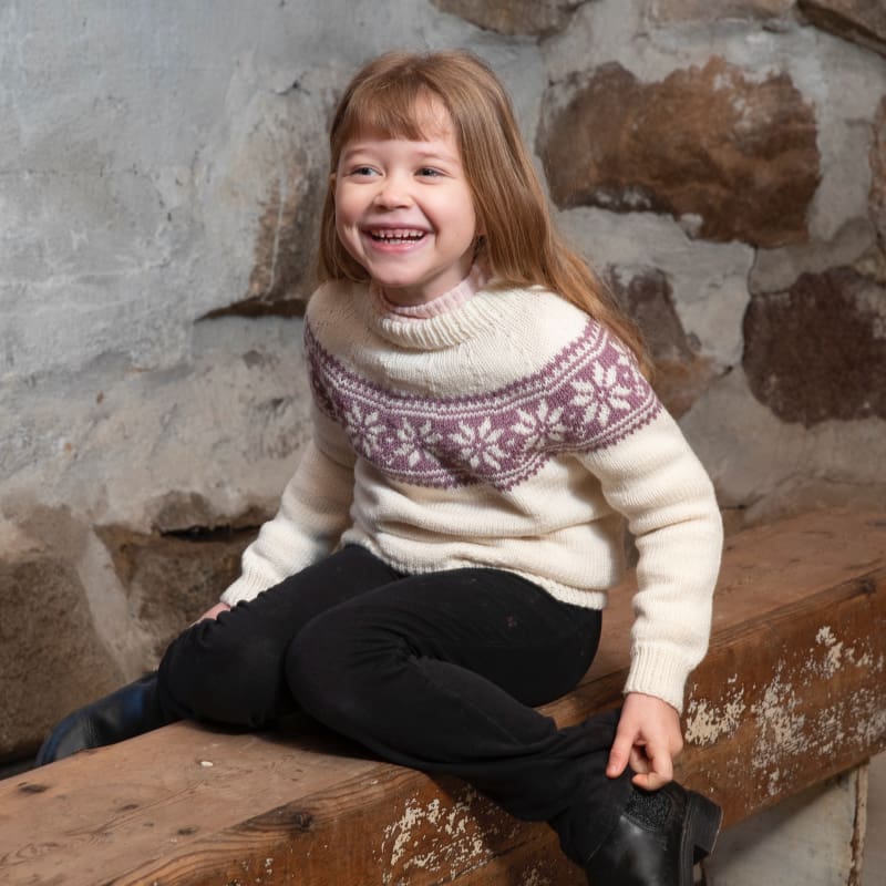 Strikk The Look: Setesdal-genser Sølve natur