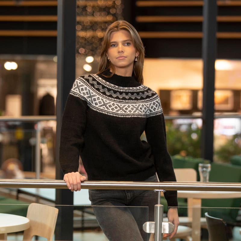 Strikk The Look: Setesdal-genser svart