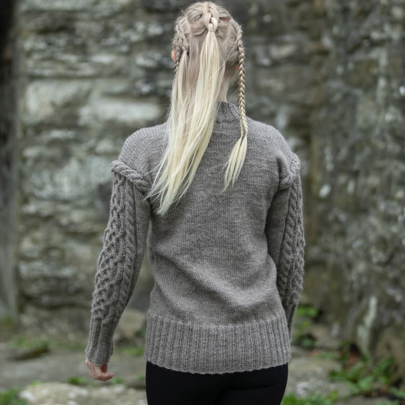 Strikk The Look: Sif-vikinggenser grå