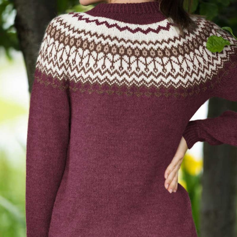 Strikk The Look: Silje-genser vinrød