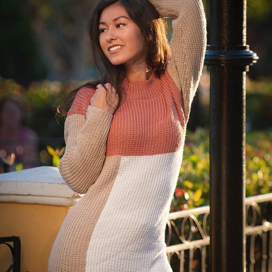 Strikk The Look : Sirena-genser beige