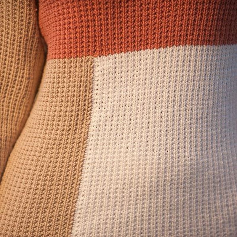 Strikk The Look : Sirena-genser beige