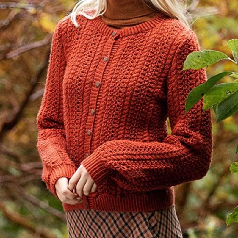 Strikk The Look: Sjøbris-jakke rust