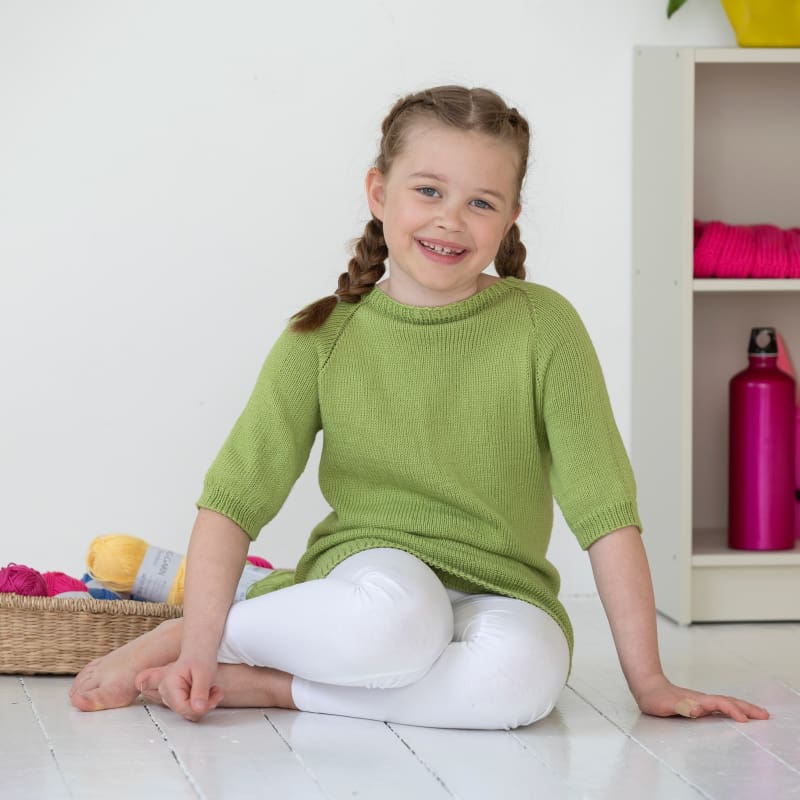 Strikk The Look: Snipp-genser lys grønn