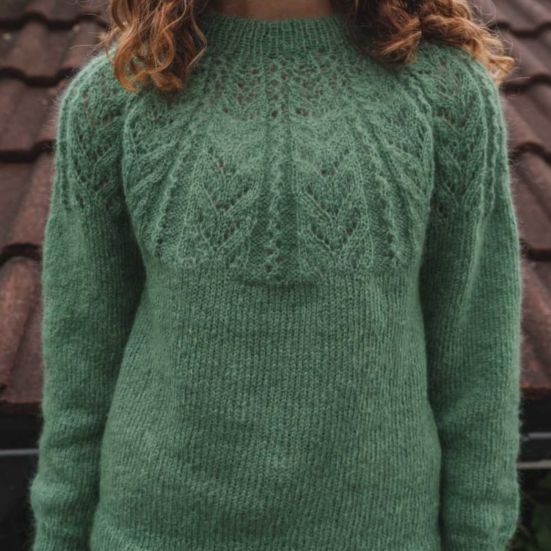 Strikk The Look: Soft-genser grønn