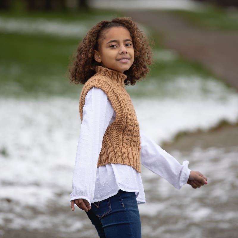 Strikk The Look: Solås-vest barn