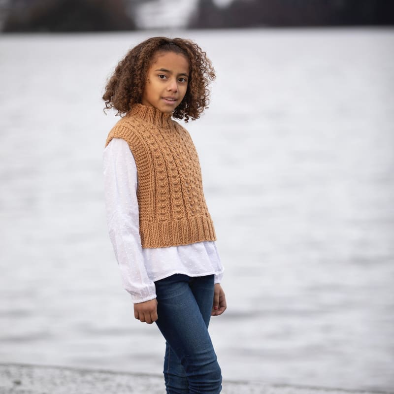 Strikk The Look: Solås-vest barn