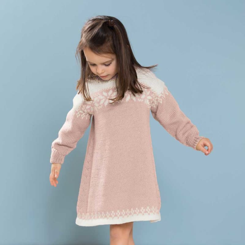 Strikk The Look: Tone sommerkjole pudderrosa