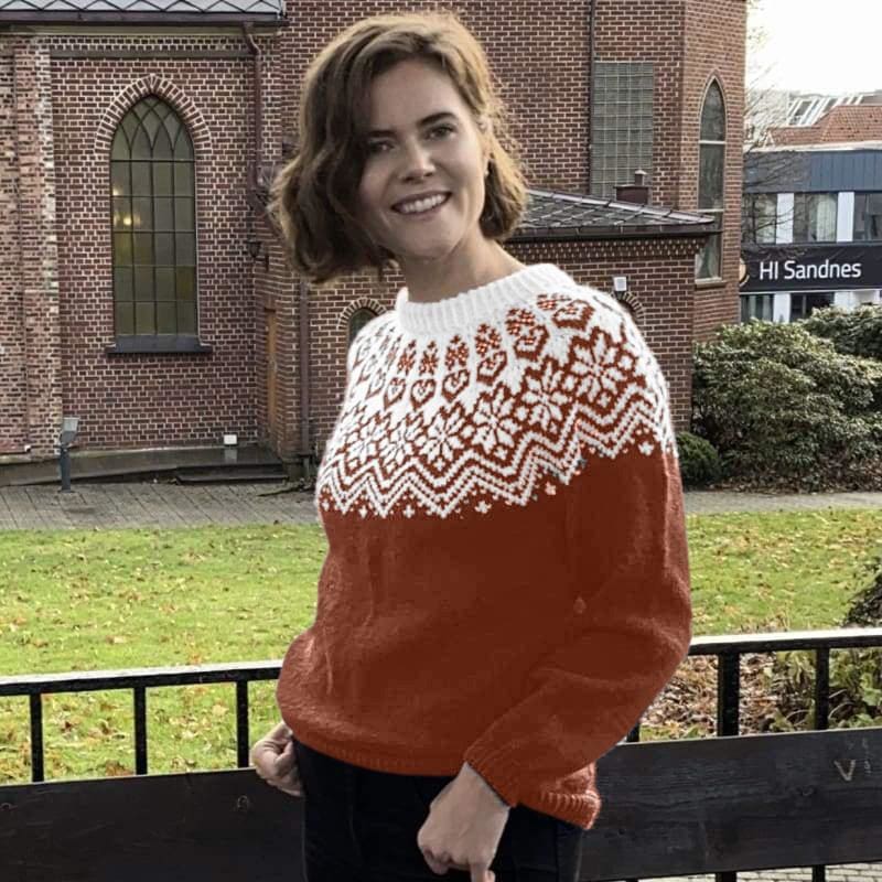 Strikk The Look: Stella-genser rustbrun