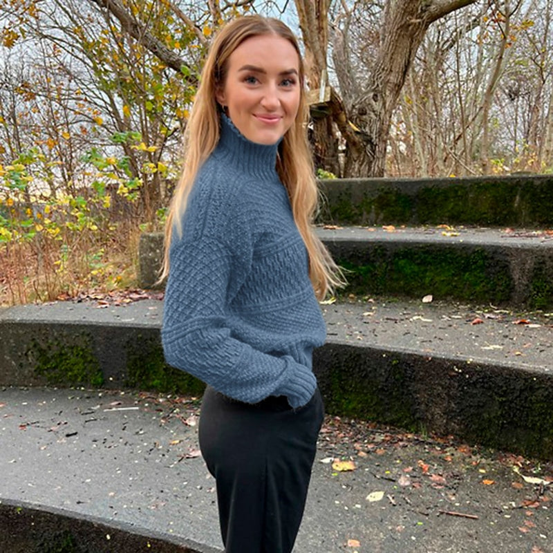 Strikk The Look: Stine-genser denim