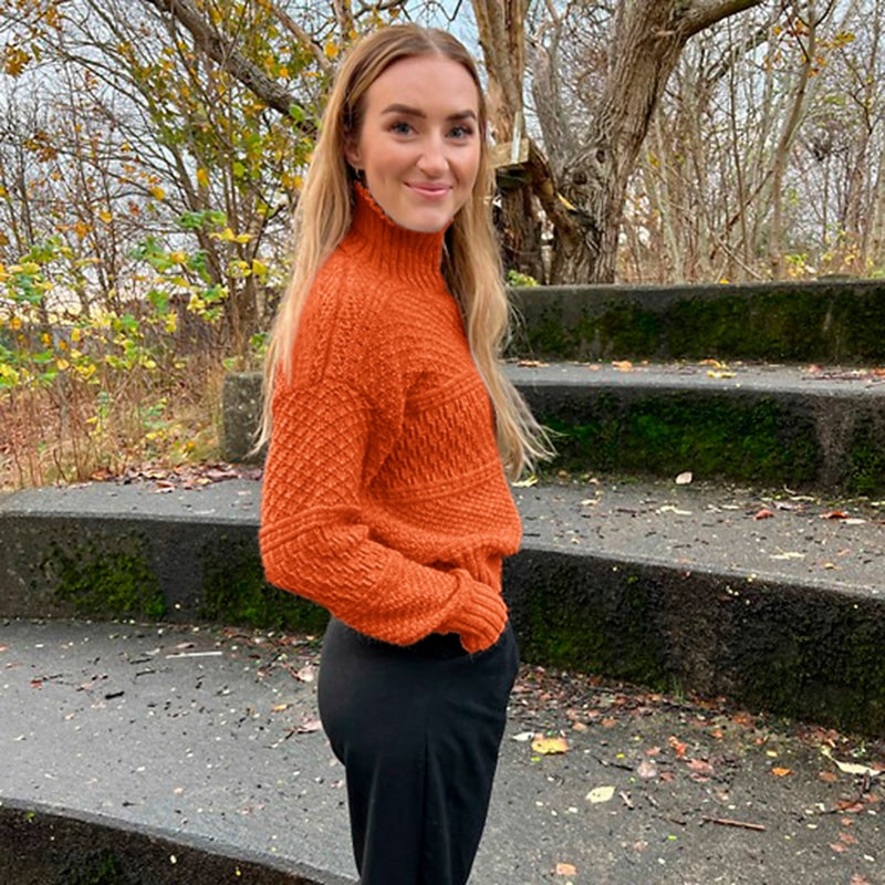 Strikk The Look: Stine-genser oransje