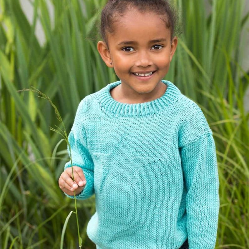 Strikk The Look: Stjernegenser Lys turkis