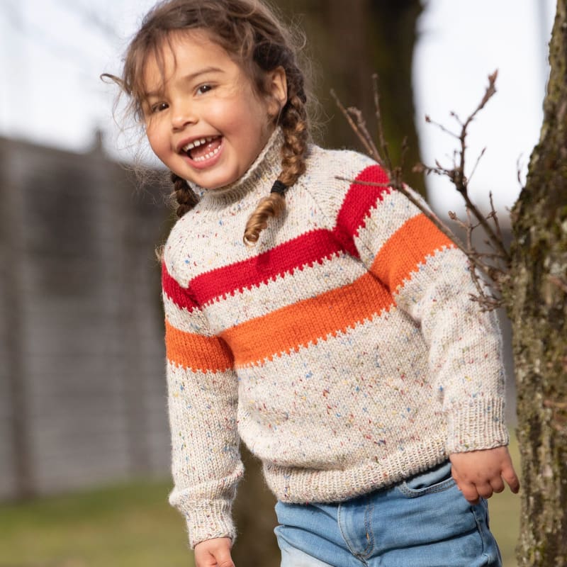 Strikk The Look:  Sukat-genser barn