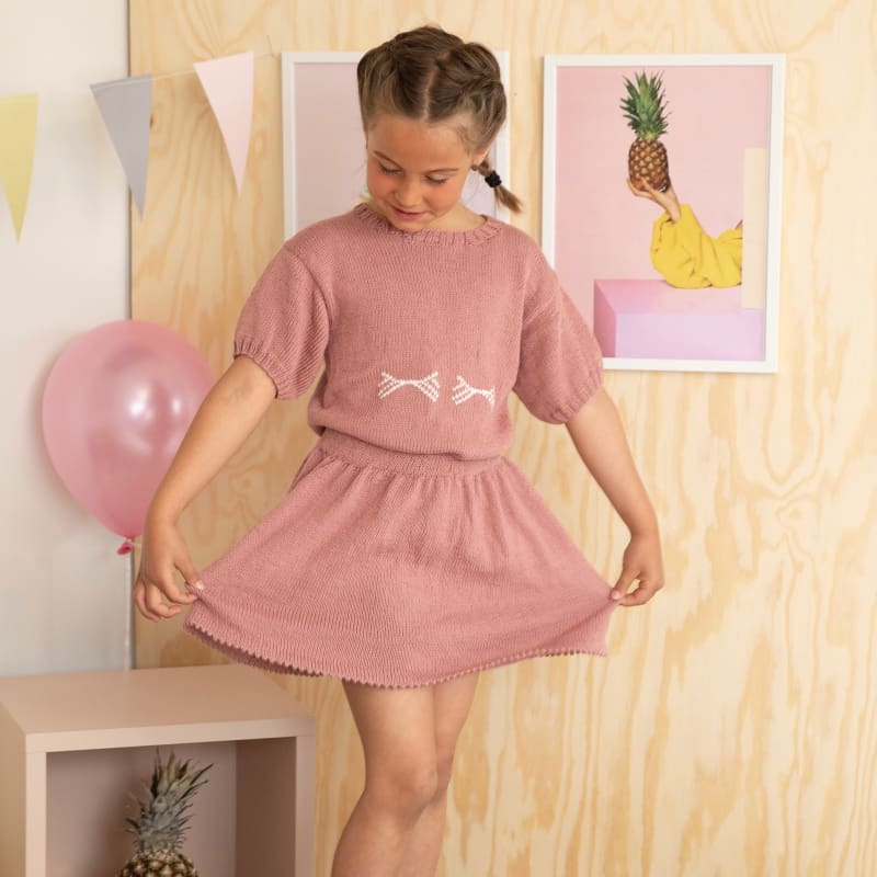 Strikk The Look: Sukkerspinn-sett askerosa