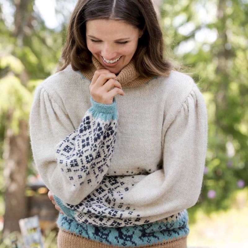 Strikk The Look: Svalbard-genser beige