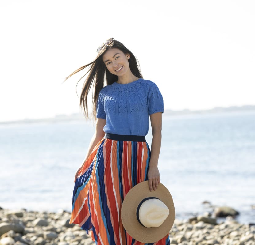 Strikk The Look: Tegl-topp