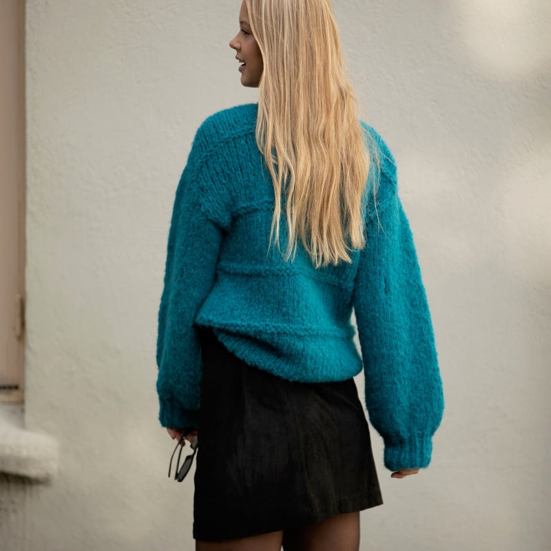 Strikk The Look: Tura- genser turkis