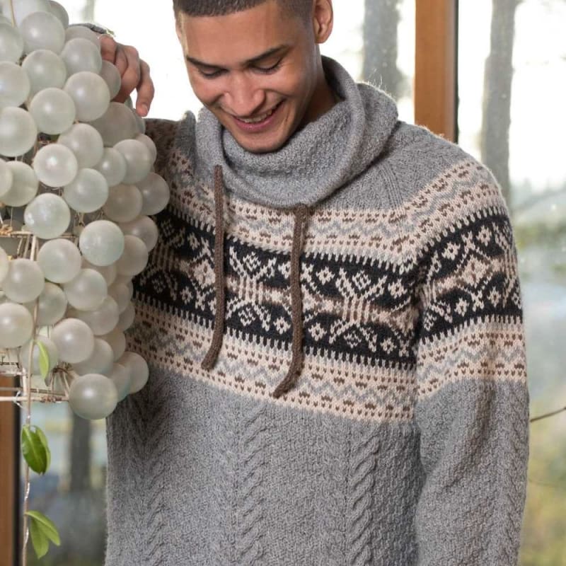 Strikk The Look: Ulrik-genser grå