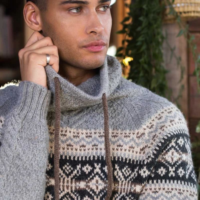 Strikk The Look: Ulrik-genser grå