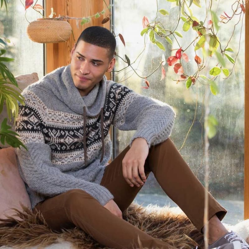 Strikk The Look: Ulrik-genser grå