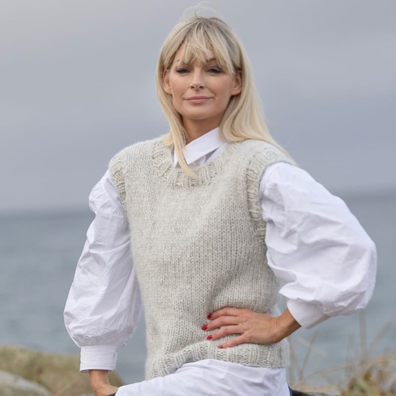 Strikk The Look: Venn-vest