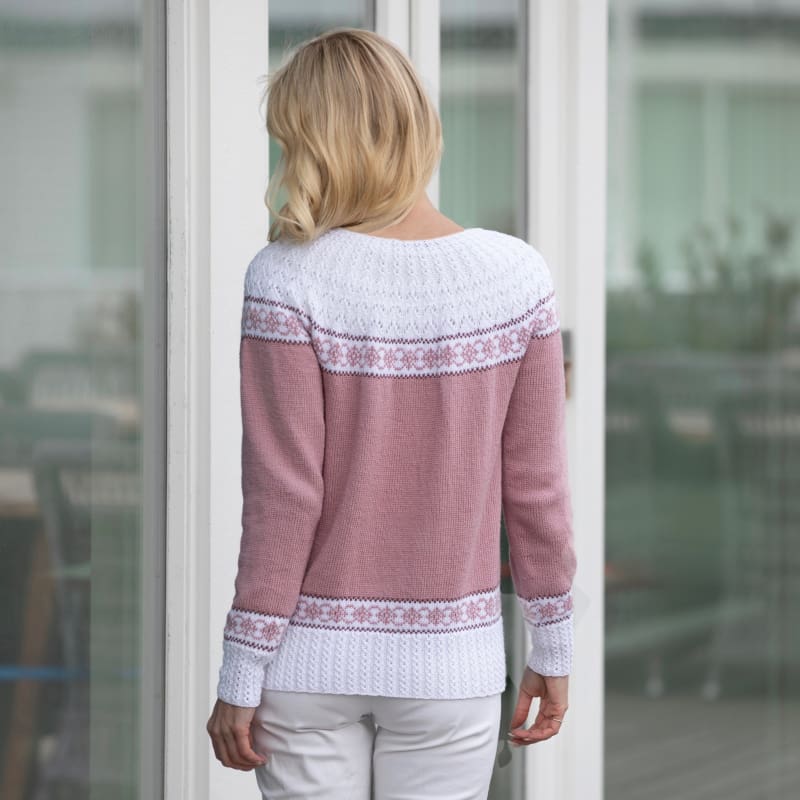Strikk The Look: Vera-jakke pudderrosa