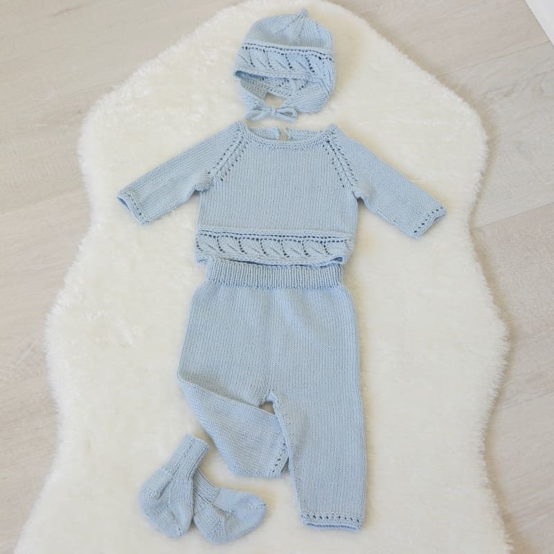 Strikk The Look: Verano-sett lys blått