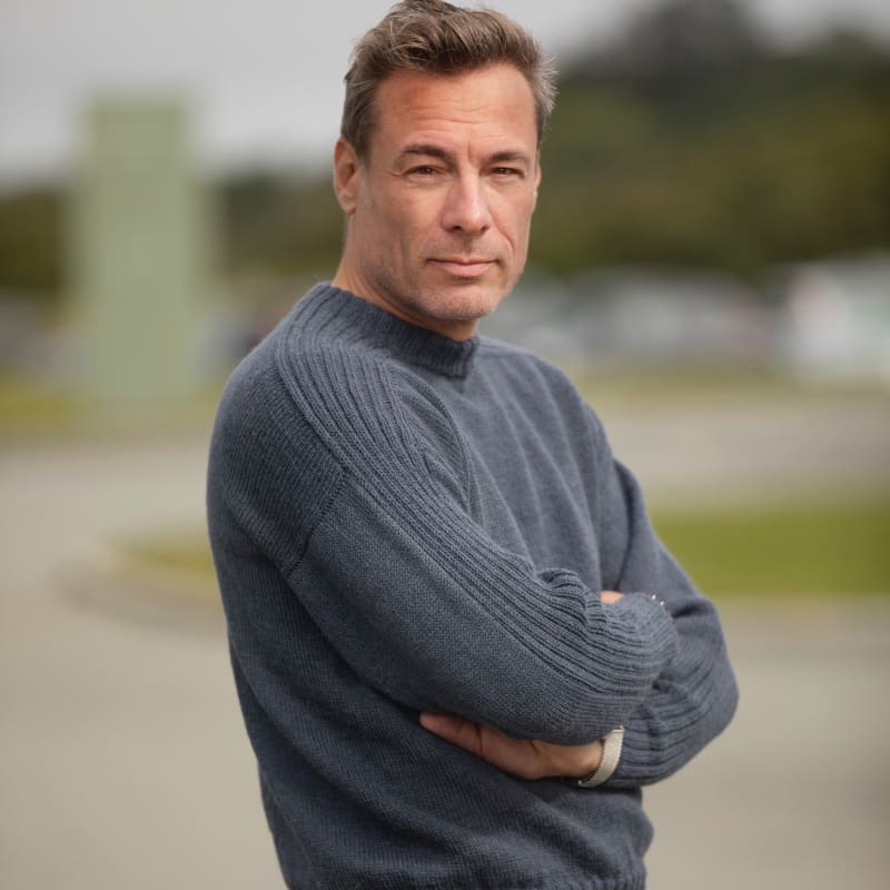 Strikk The Look: Vi-genser blå