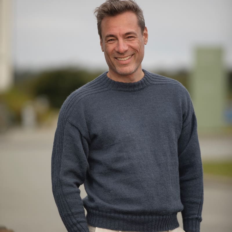 Strikk The Look: Vi-genser blå